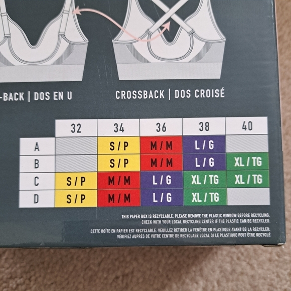 New! Puma 2 pack Seamless Sports Bras Medium Grey Black Convertible NWT - Picture 10 of 13